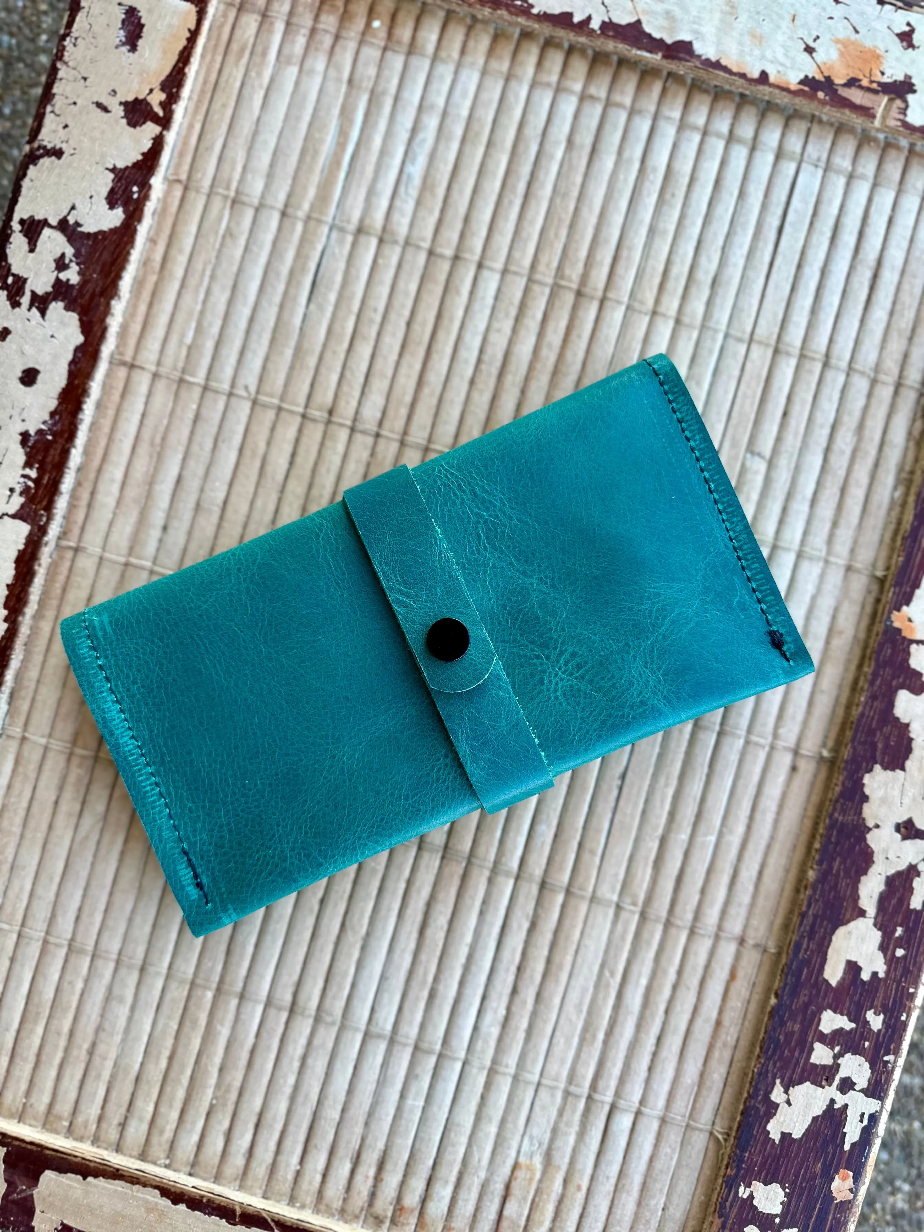 Genuine Leather Wrap Wallet