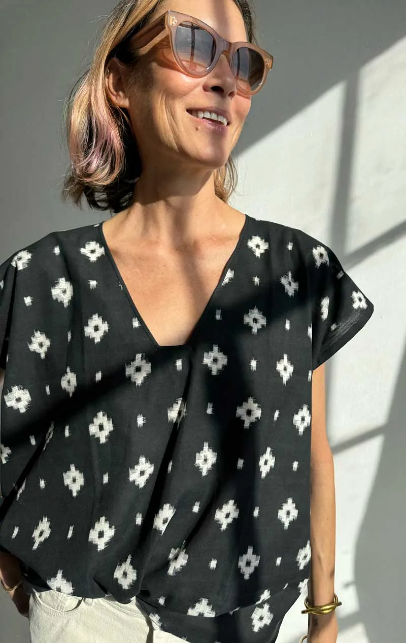 Geometric ikat tshirt-sale