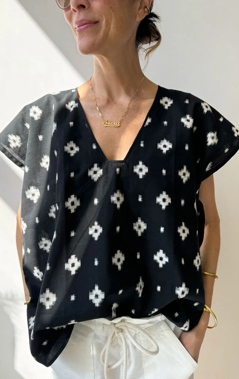 Geometric ikat tshirt-sale