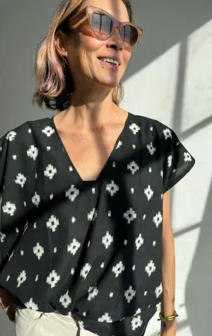 Geometric ikat tshirt-sale