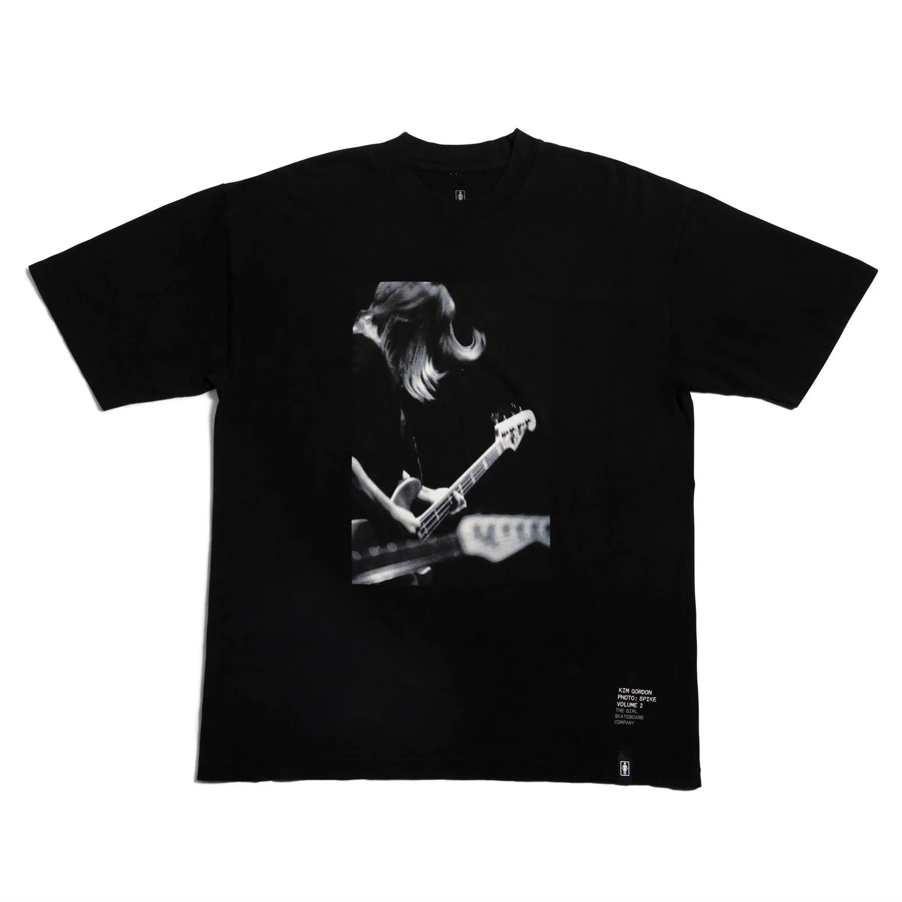 Girl Shot by Spike Kim Gordon Tee Black