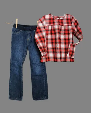 GIRL SIZE 5 YEARS - GAP & CARTER'S, 2 Piece Mix N Match Winter Outfit EUC / VGUC B25