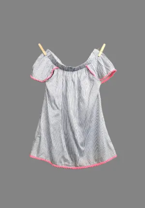 GIRL SIZE 8 YEARS - JAPNA KIDS, Flutter Sleeve, Bohemian Summer Dress Top EUC B32