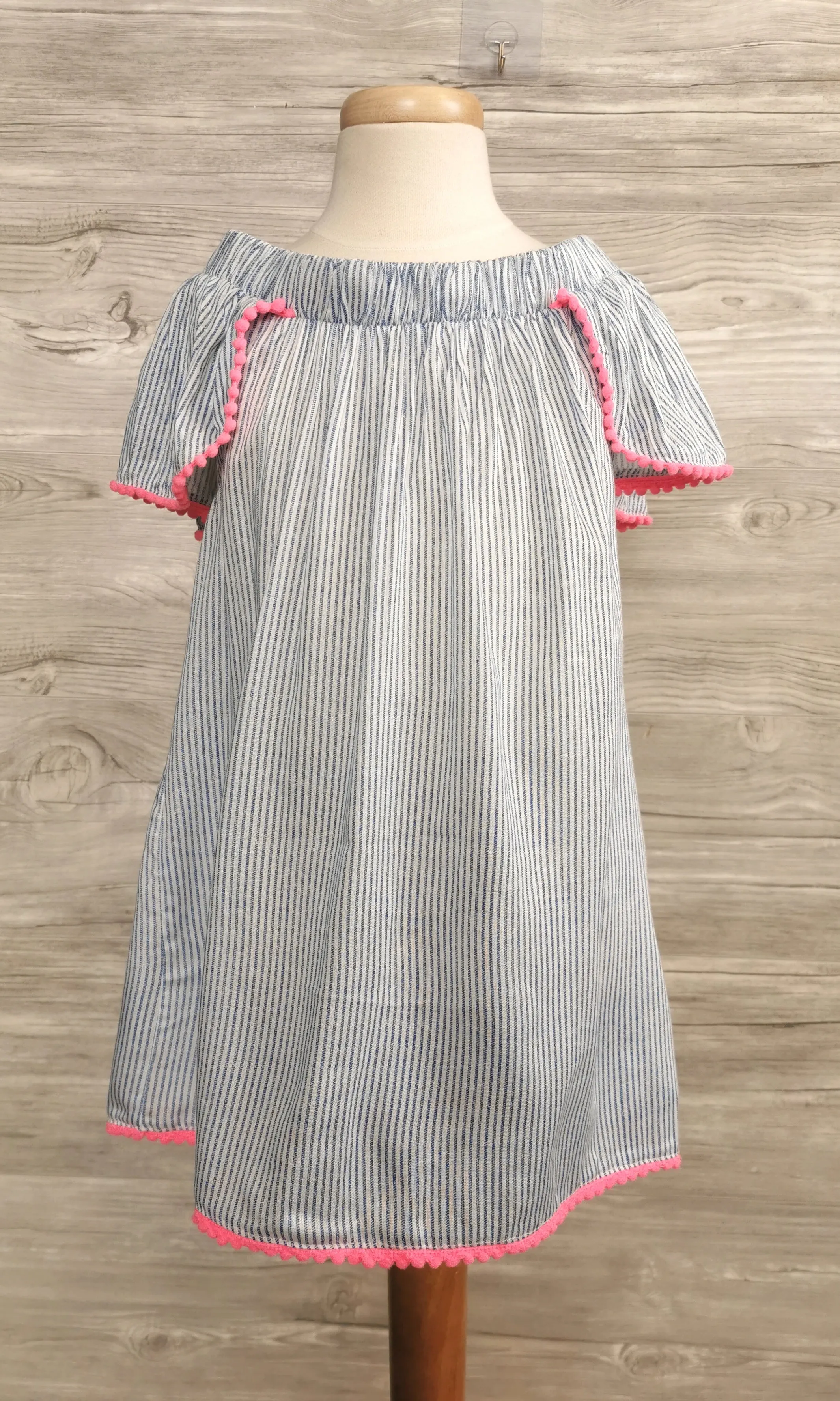 GIRL SIZE 8 YEARS - JAPNA KIDS, Flutter Sleeve, Bohemian Summer Dress Top EUC B32