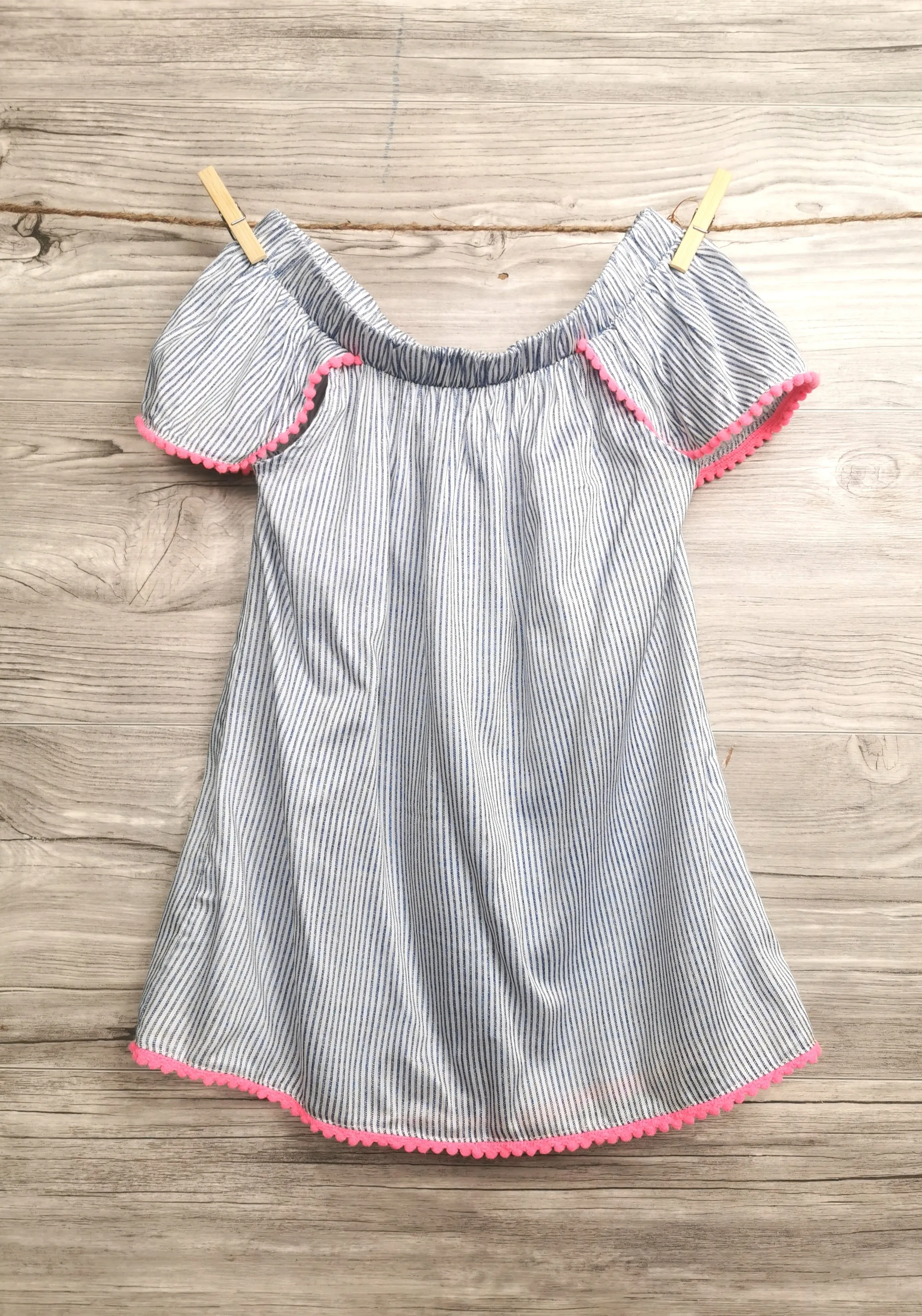 GIRL SIZE 8 YEARS - JAPNA KIDS, Flutter Sleeve, Bohemian Summer Dress Top EUC B32