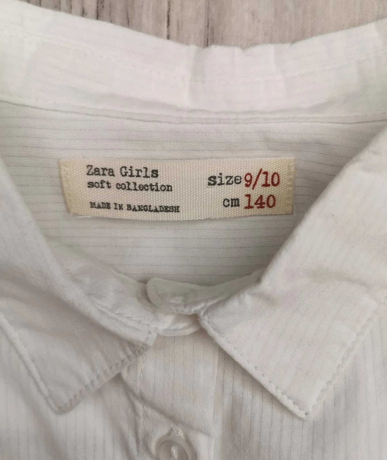 GIRL SIZE 9/10 YEARS - ZARA Girls, Soft Collection, Long-sleeve Dress Top EUC B32