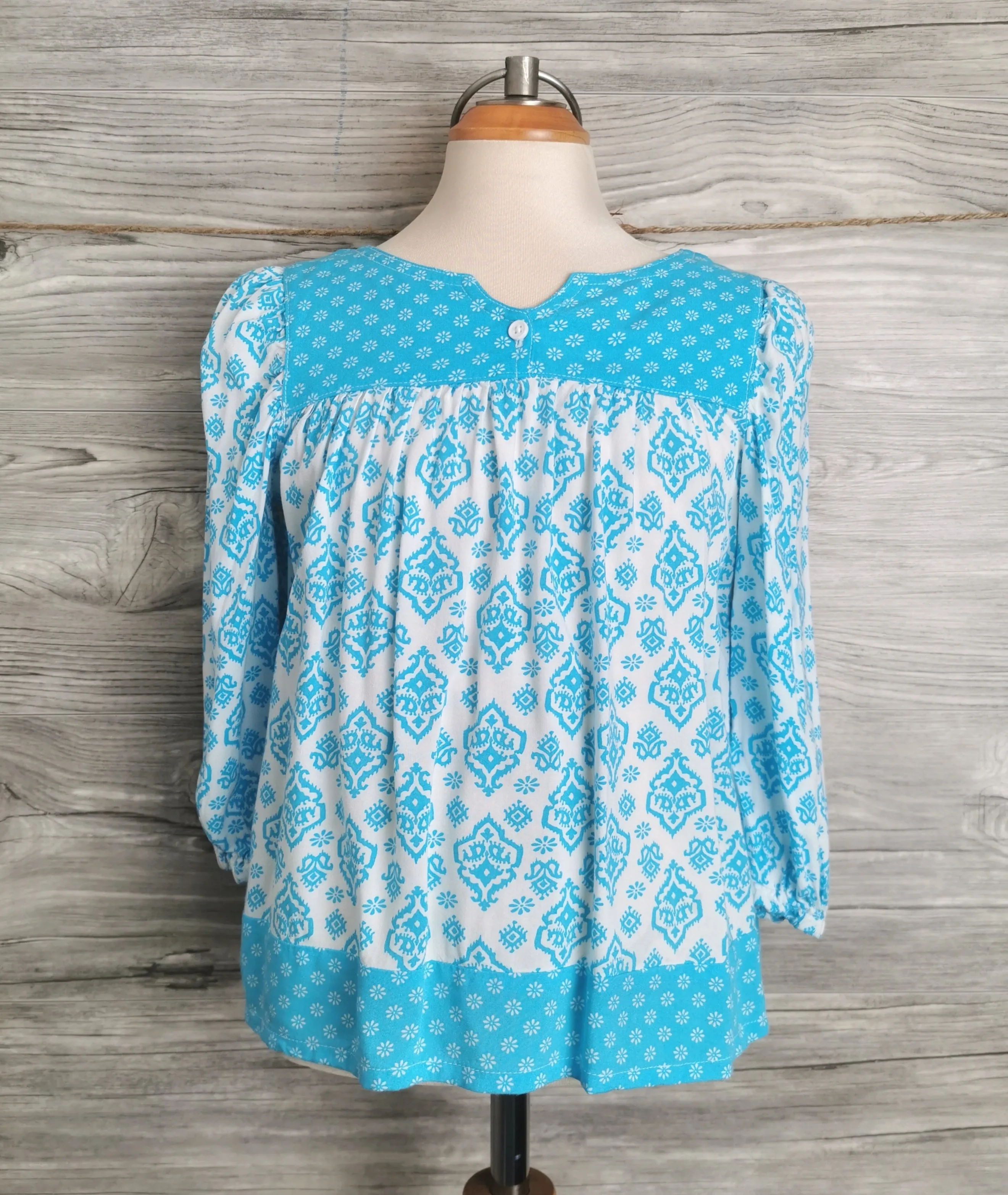 GIRL SIZE MEDIUM (7/8 YEARS) - FADED GLORY, Bohemian Flowy Dress Top EUC B42