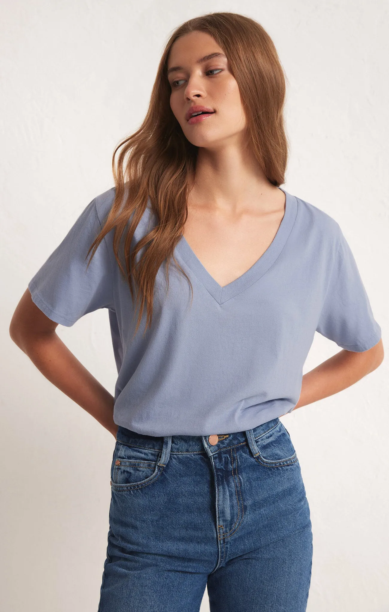 Girlfriend V Neck Tee