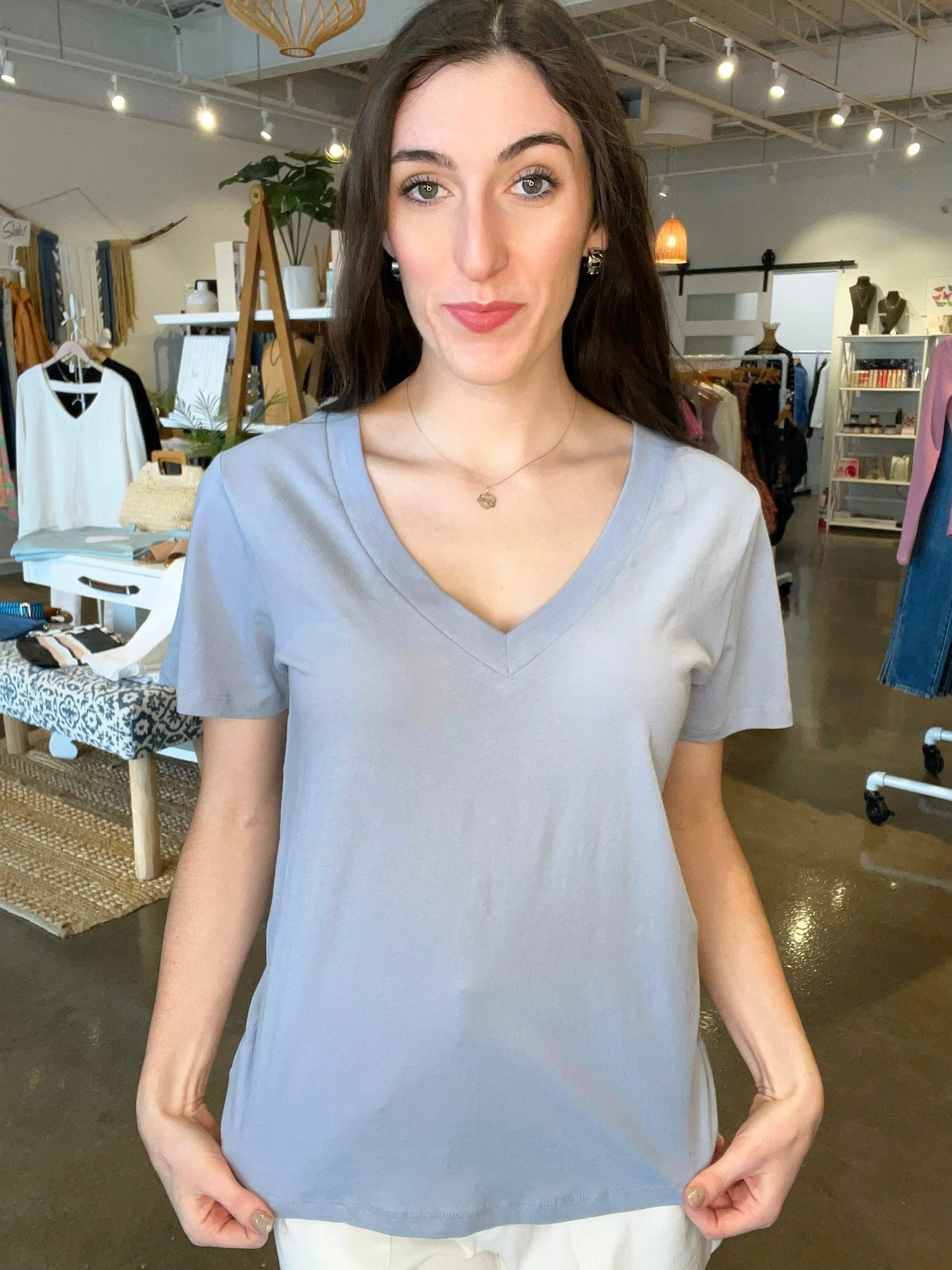 Girlfriend V Neck Tee