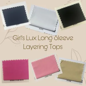 Girl's Long Sleeve Lux Layering Tops by Celeste