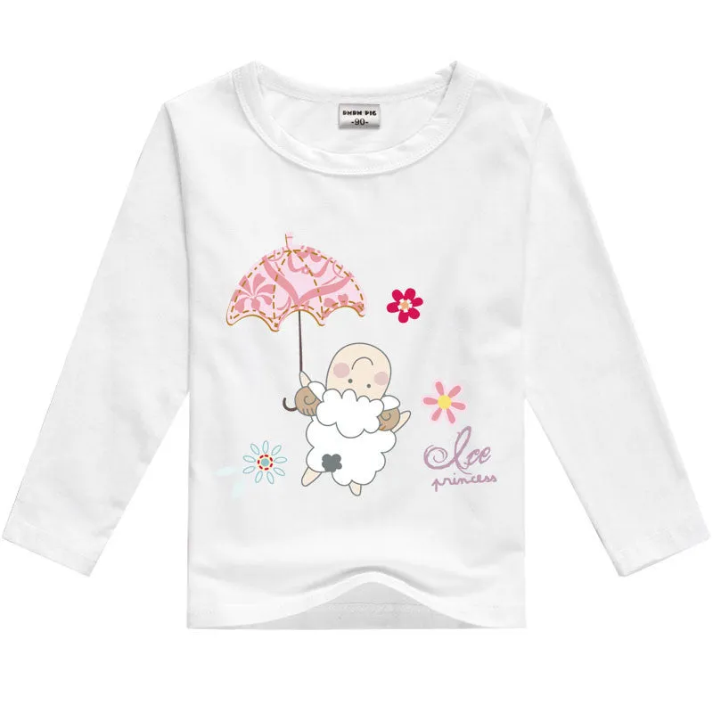girls t shirt minions clothes long sleeve t-shirts for girls boys tops tees kids t-shirt children baby boy girl clothes t shirts