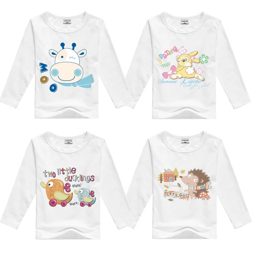 girls t shirt minions clothes long sleeve t-shirts for girls boys tops tees kids t-shirt children baby boy girl clothes t shirts