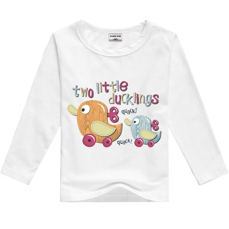 girls t shirt minions clothes long sleeve t-shirts for girls boys tops tees kids t-shirt children baby boy girl clothes t shirts