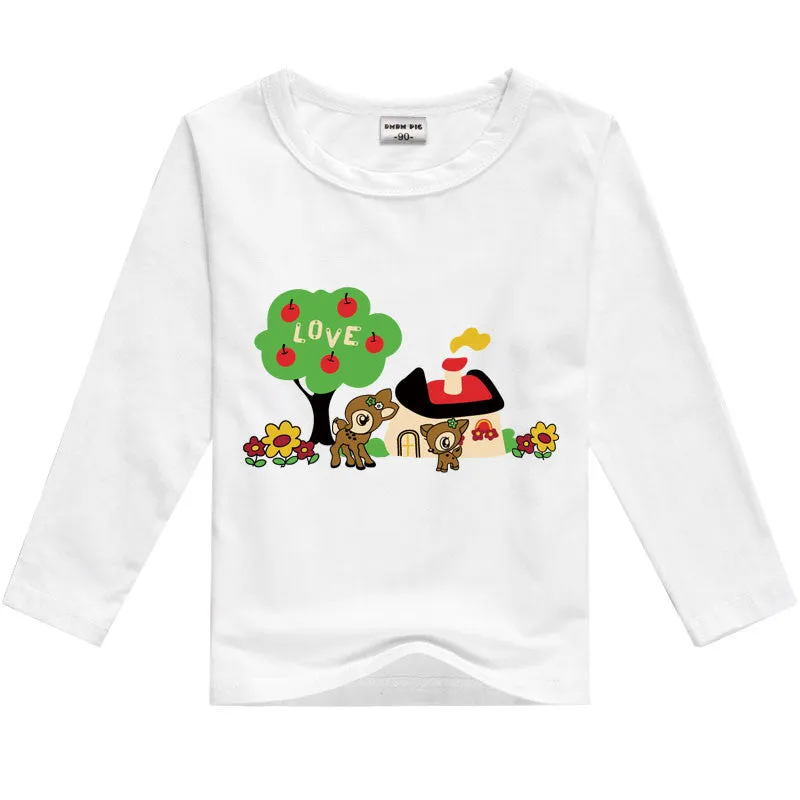 girls t shirt minions clothes long sleeve t-shirts for girls boys tops tees kids t-shirt children baby boy girl clothes t shirts