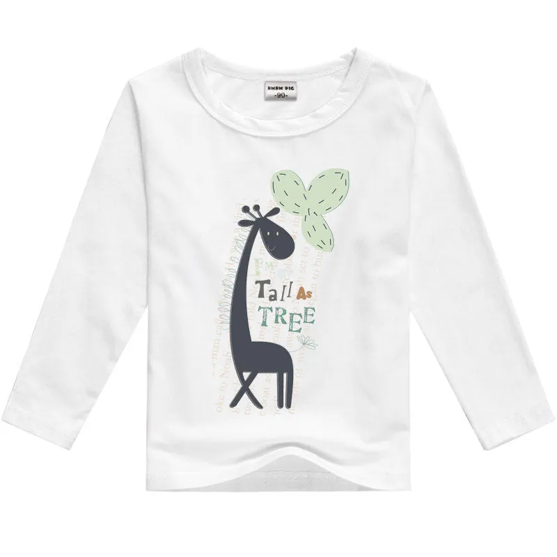 girls t shirt minions clothes long sleeve t-shirts for girls boys tops tees kids t-shirt children baby boy girl clothes t shirts