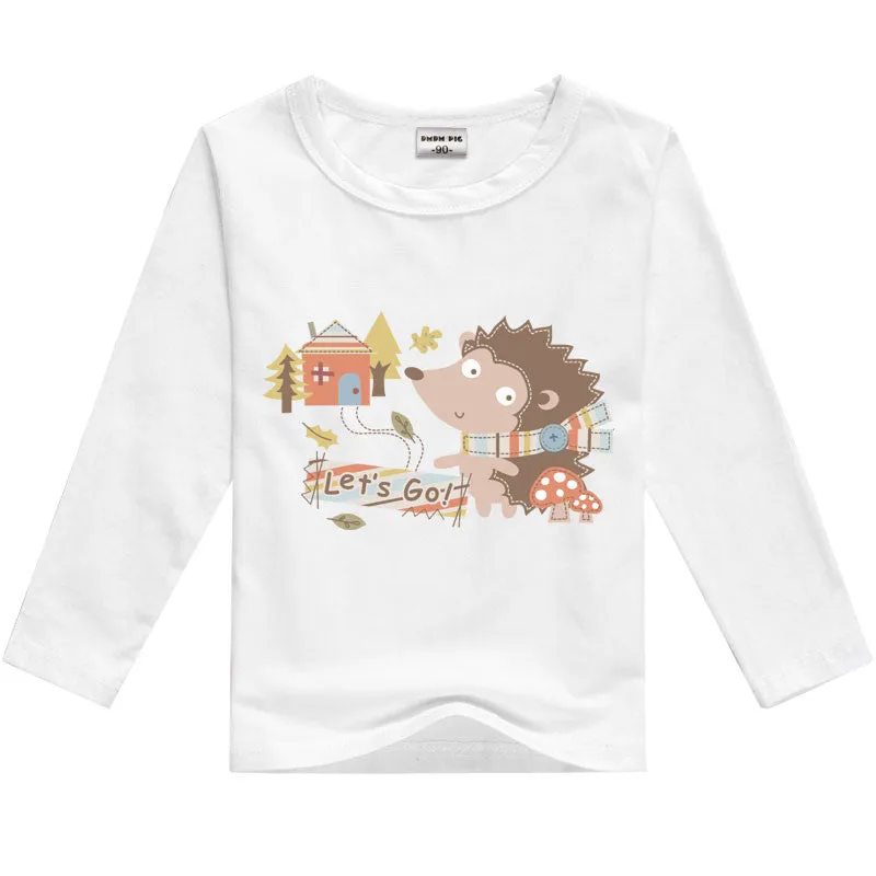 girls t shirt minions clothes long sleeve t-shirts for girls boys tops tees kids t-shirt children baby boy girl clothes t shirts