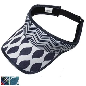 Glove It Ladies Print Golf Visor - Closeout Aqua Rain (VV212)