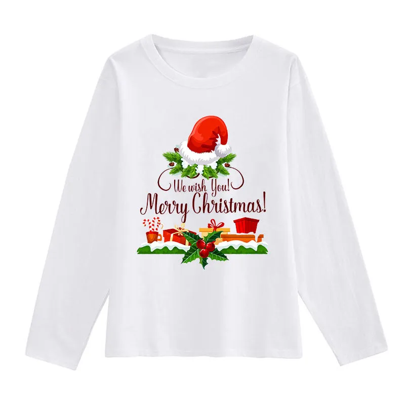 Gorgeous Christmas Women White T-Shirt A