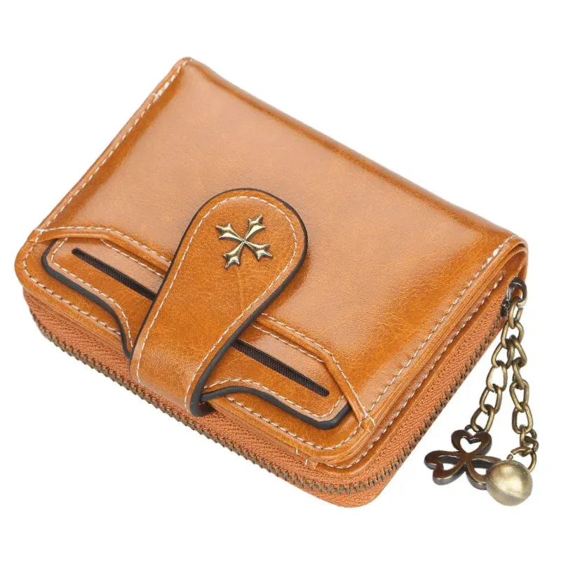 Gothic Faux Leather Cross Wallets