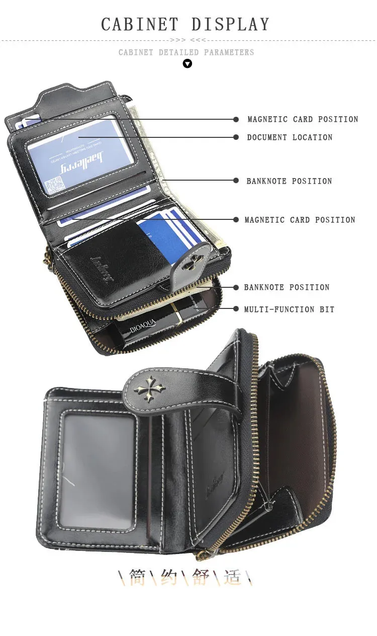 Gothic Faux Leather Cross Wallets