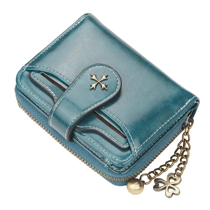 Gothic Faux Leather Cross Wallets