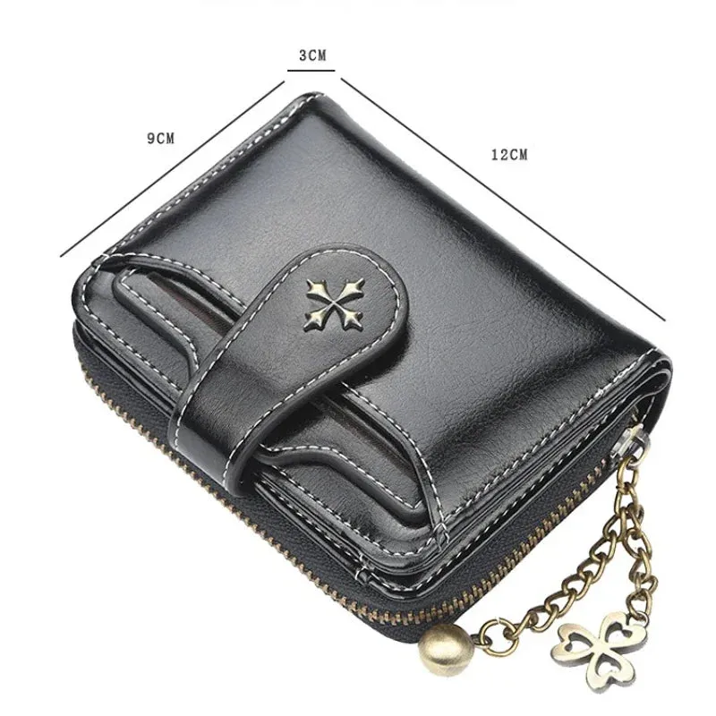 Gothic Faux Leather Cross Wallets