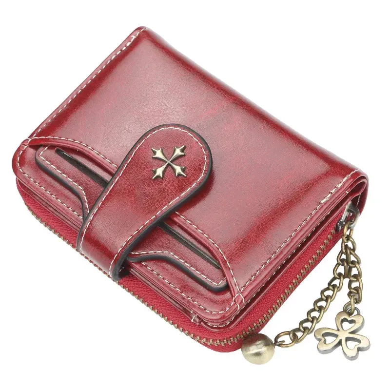 Gothic Faux Leather Cross Wallets