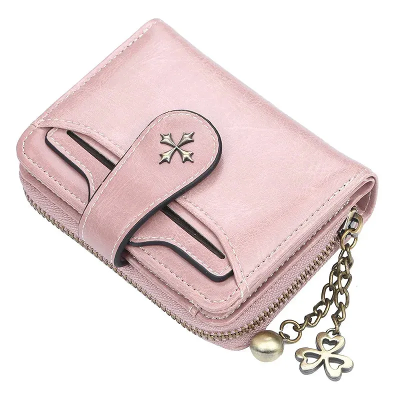 Gothic Faux Leather Cross Wallets