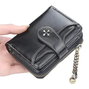 Gothic Faux Leather Cross Wallets