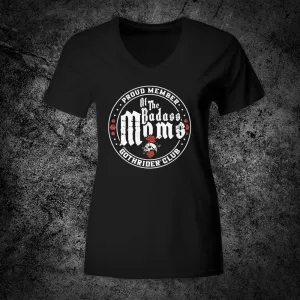 GothRider Moms Club V-Neck T-Shirt