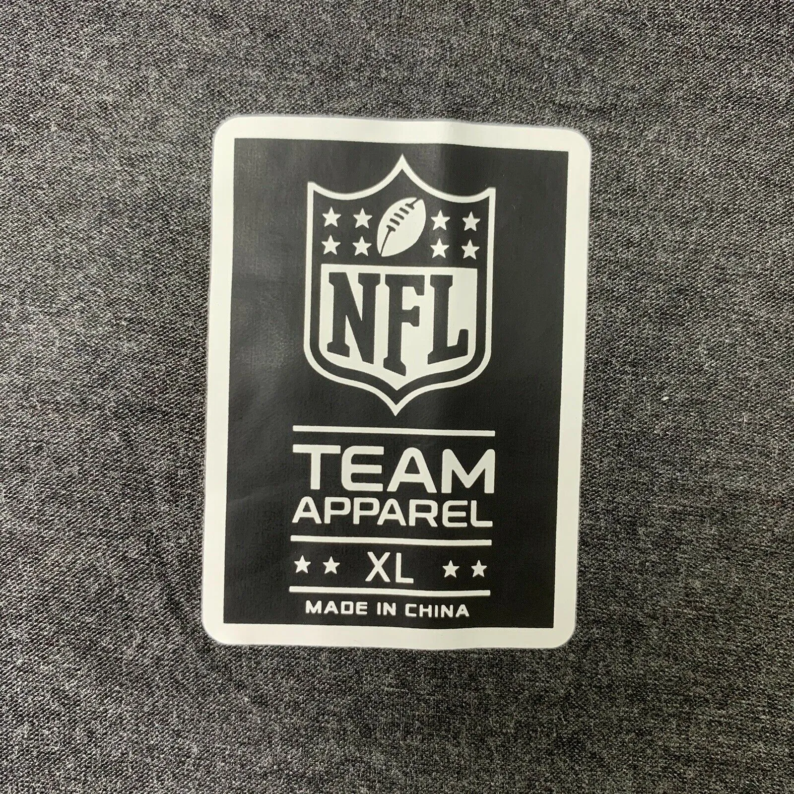 Gray NFL Team Apparel V-Neck Short Sleeve Size XL Women's T-Shirt