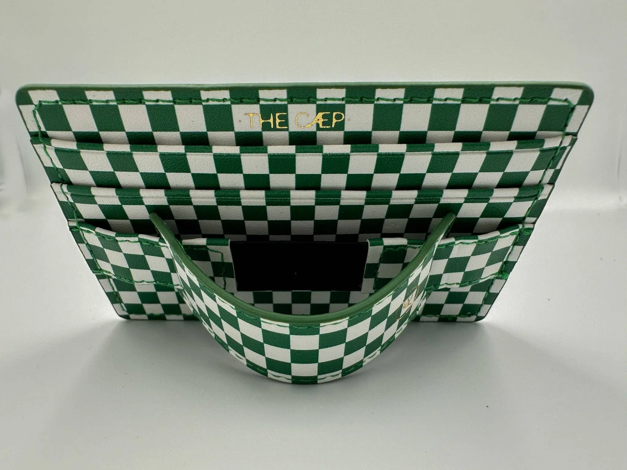 Green Checkered Hoop Wallet