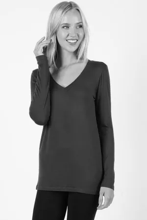 GRETA LONG SLEEVE TOP BLACK-