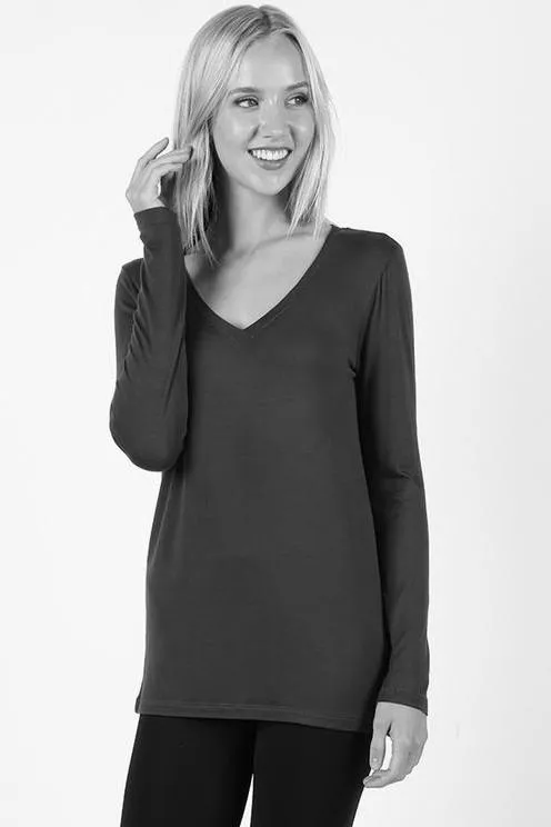 GRETA LONG SLEEVE TOP BLACK-