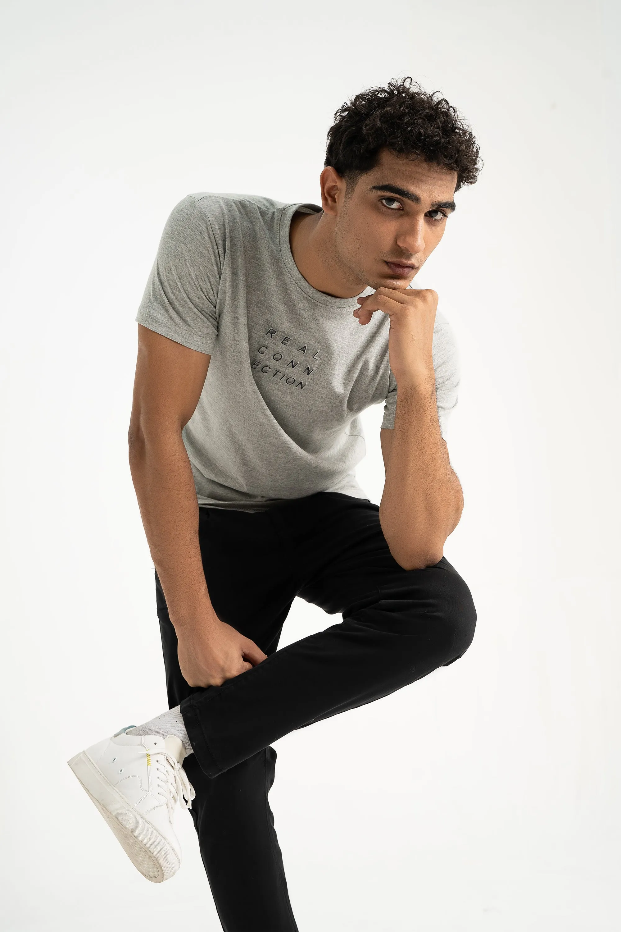 Grey Viscouse T-Shirt