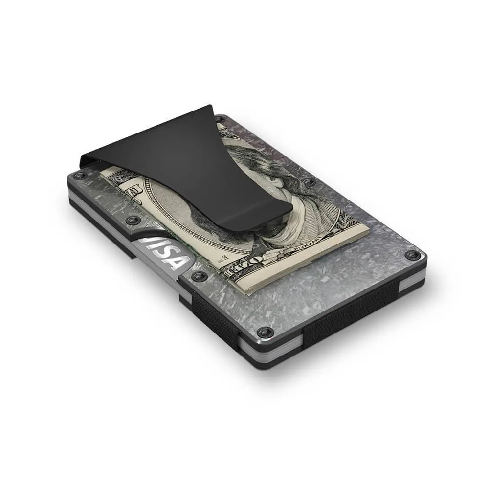 GRID Compact Minimalist RFID Blocking Wallet - Forged Carbon