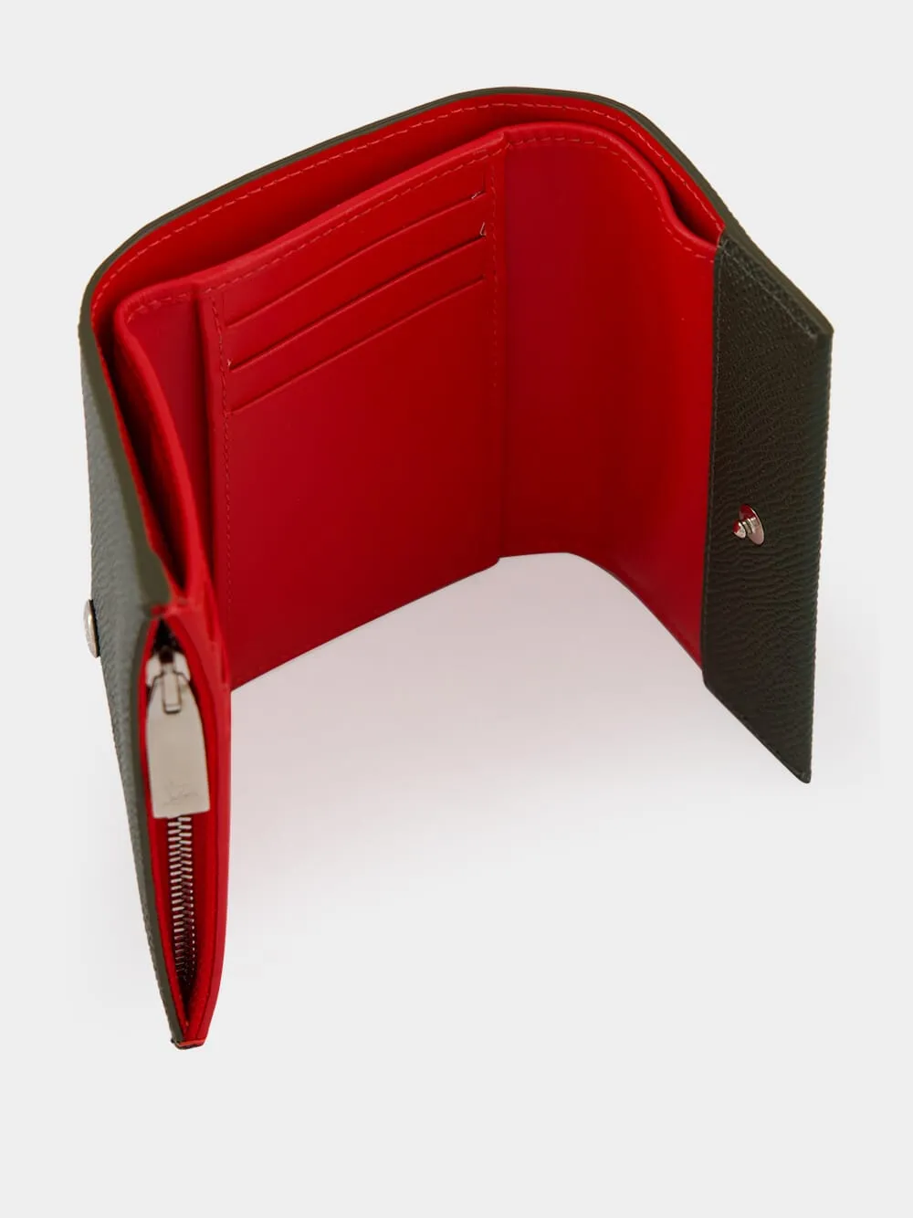 Groovy Trifold Wallet in Green