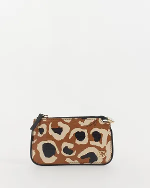 Gucci Animal Print Leather Coin Pouch