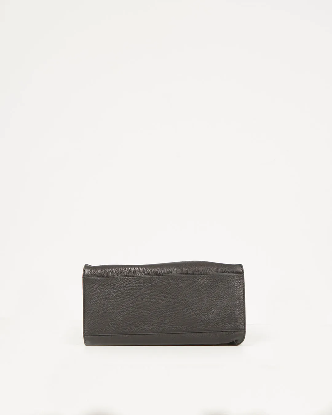 Gucci Black and Beige Pebbled Leather Two-Tone Rumble Tote