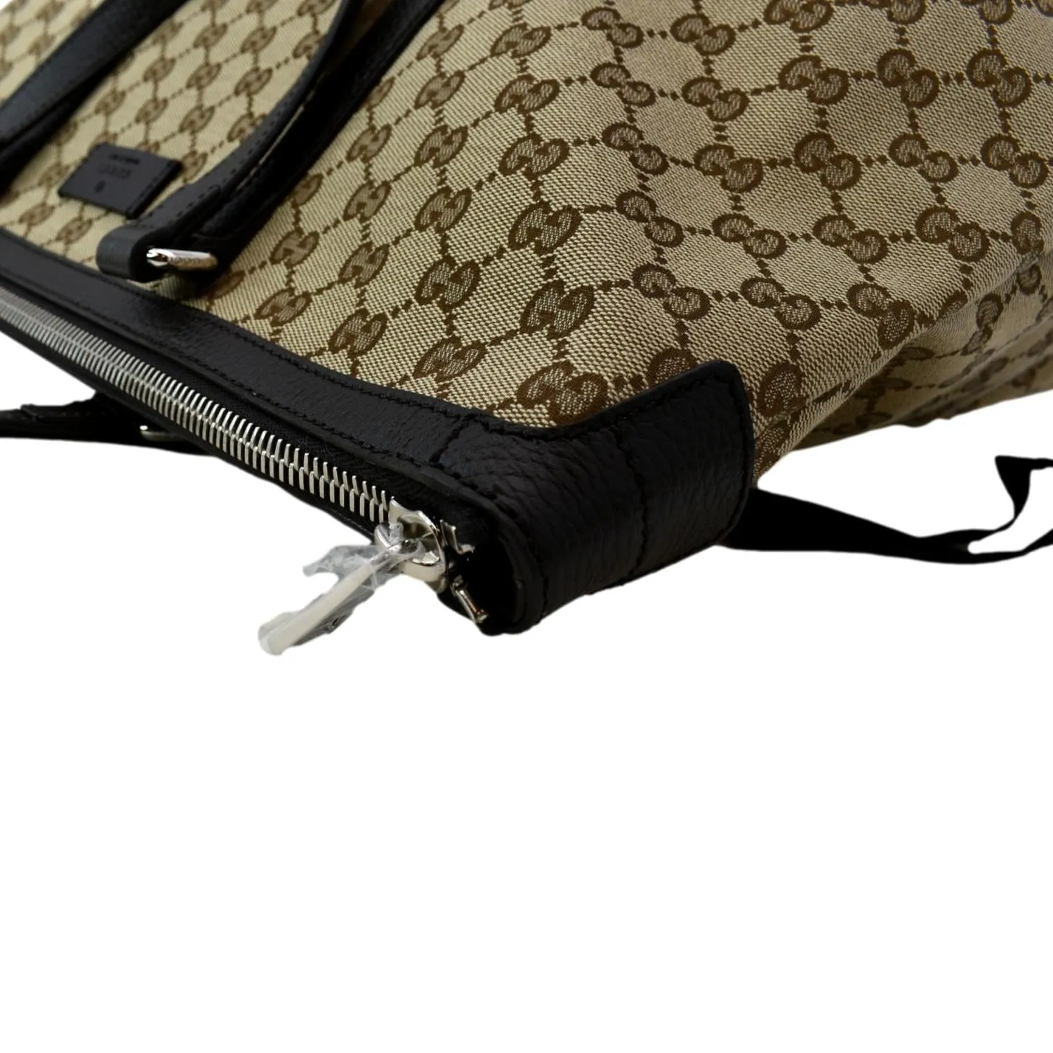 GUCCI GG Canvas Tote Travel Bag Beige 449170
