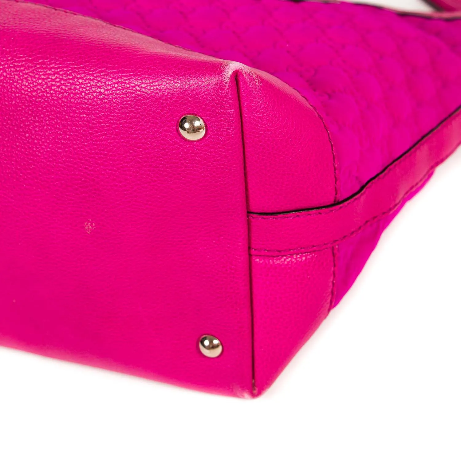 Gucci Quilted Satin Tote Bag