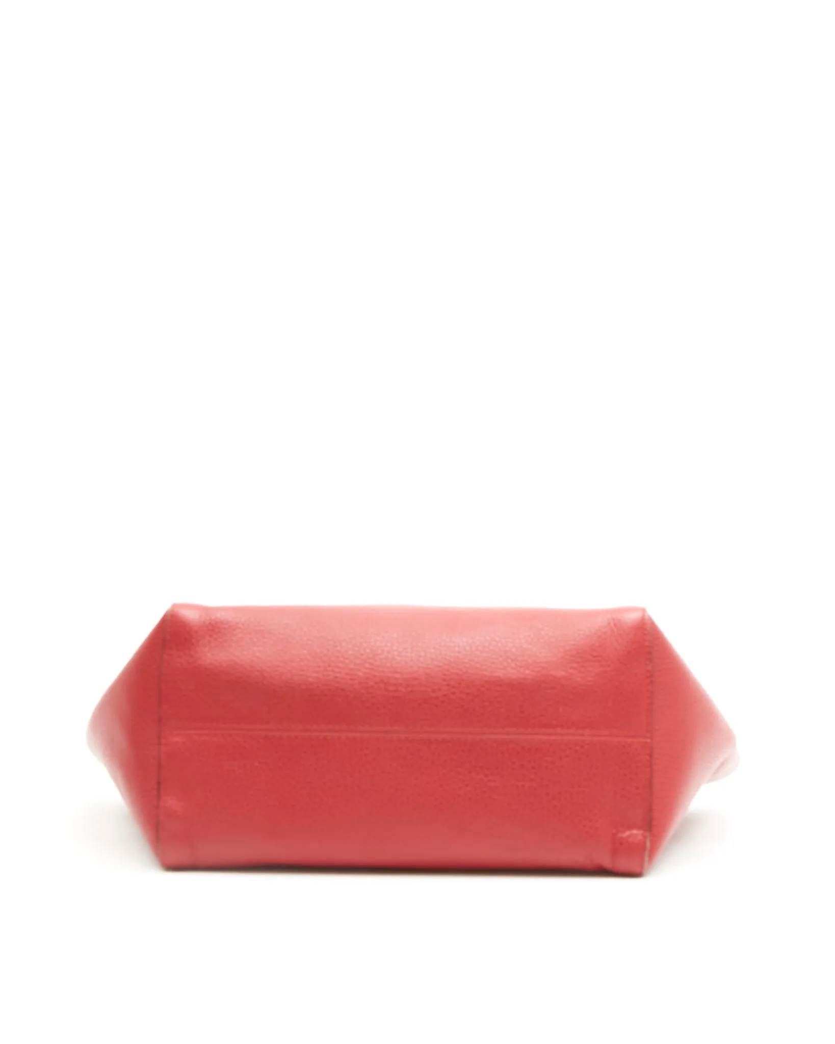 Gucci Red Pebbled Leather Small Swing Tote Bag