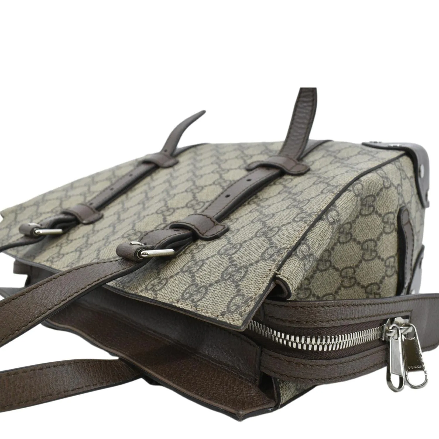 GUCCI Small GG Supreme Canvas Tote Bag Beige 643814