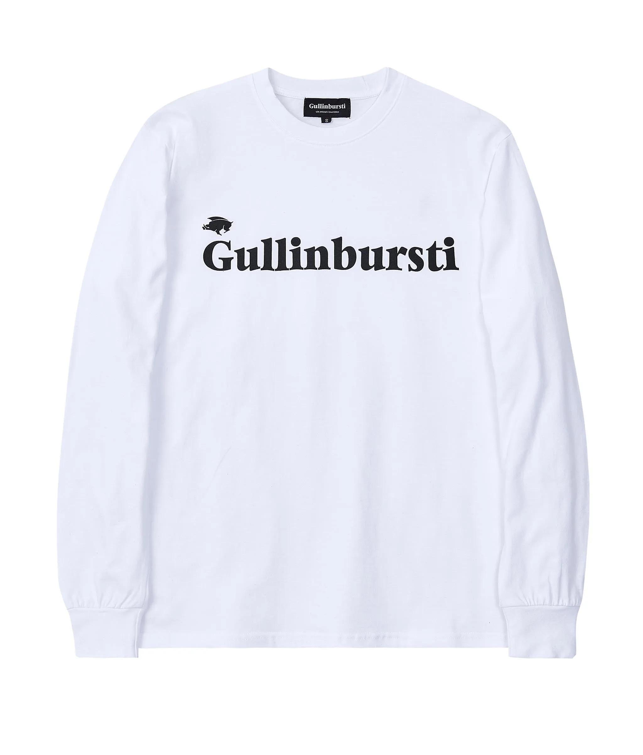 Gullinbursti Long Sleeve logo T-Shirts White