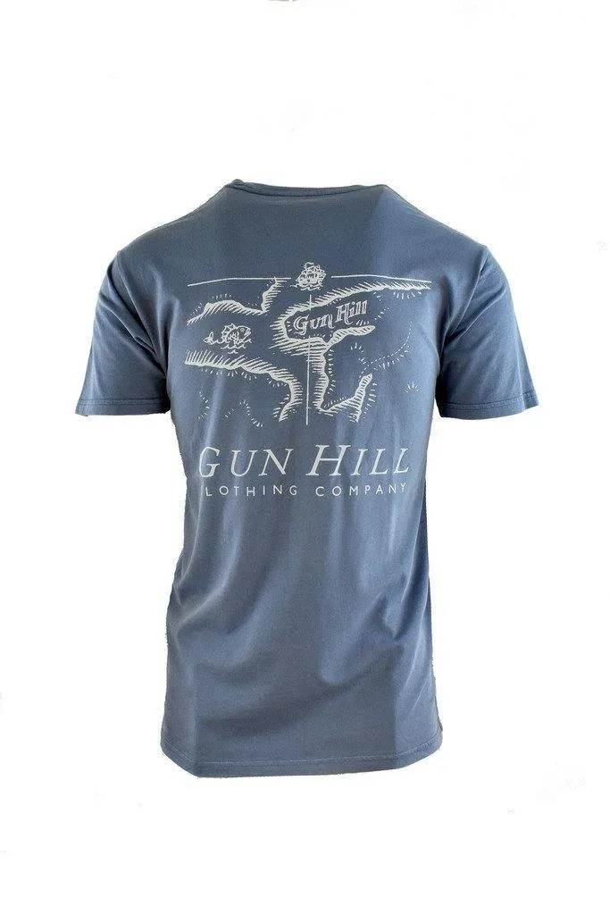 Gun Hill Scolt Head Mens Cotton Faded Tee