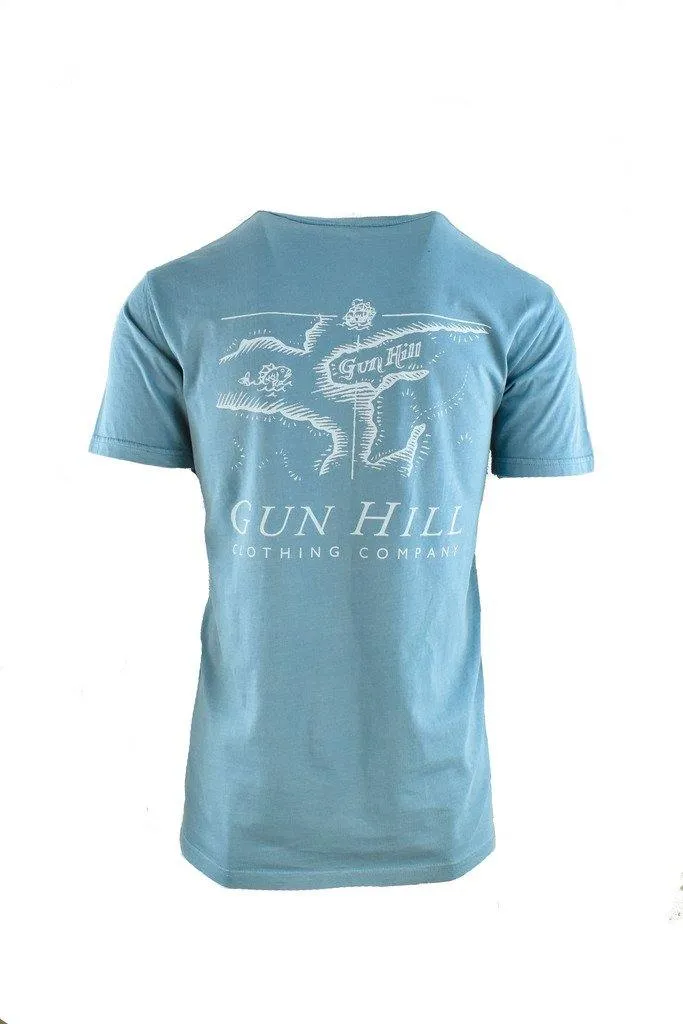 Gun Hill Scolt Head Mens Cotton Faded Tee