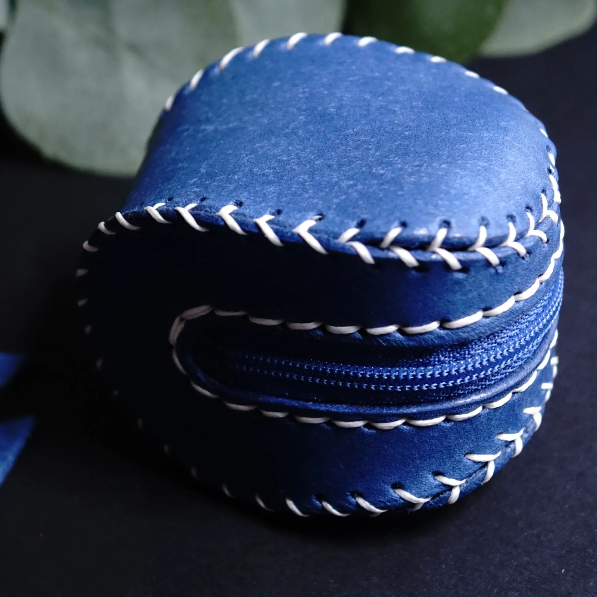 Handmade Baseball Leather Coin Wallet