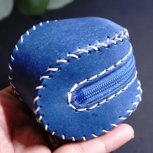 Handmade Baseball Leather Coin Wallet