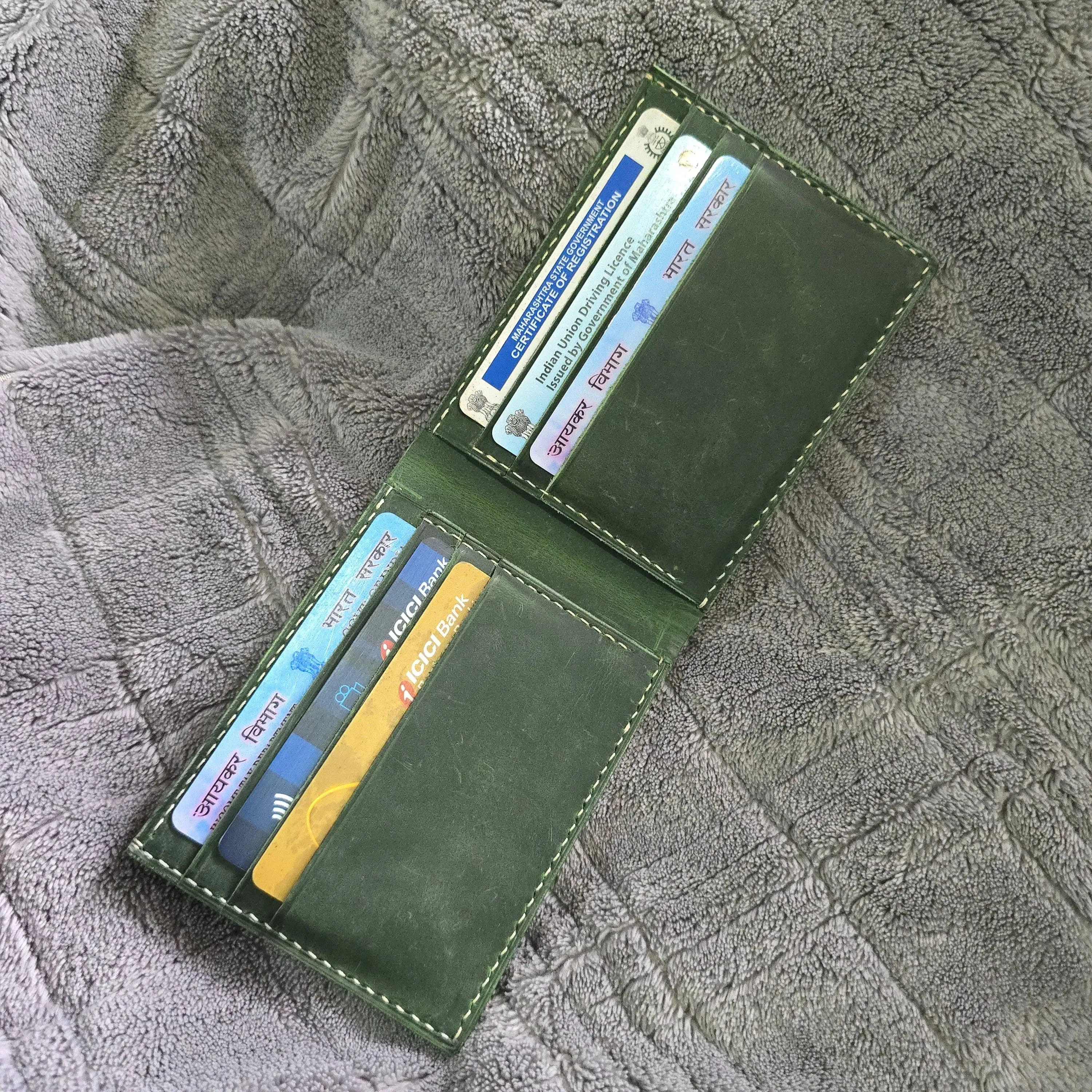 Handmade fullgrain leather wallet