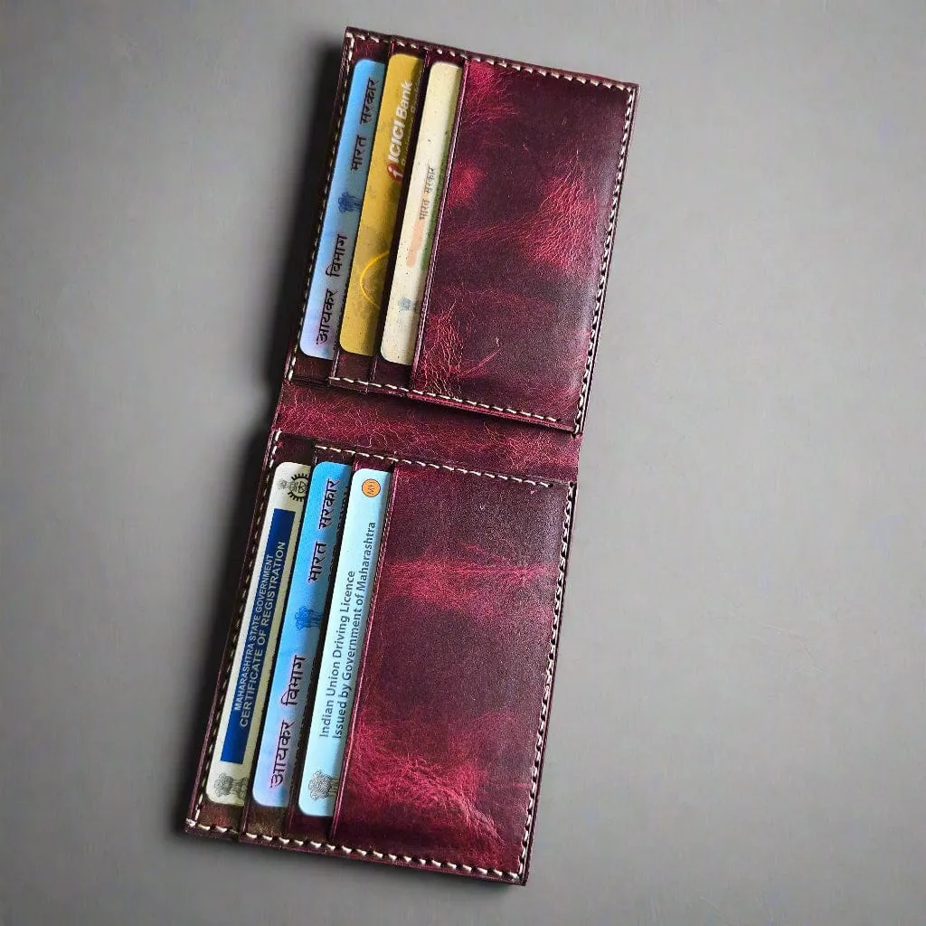 Handmade fullgrain leather wallet